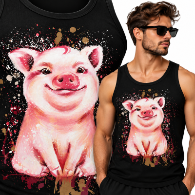 TANK TOP ZWIERZĘTA  ŚWINKA